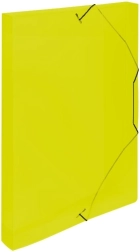 Cutie cu elastic pentru documente A4 galbenă
