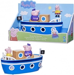 Peppa Pig – vasul cu aburi al bunicului, jucărie bărcuță cu figurine
