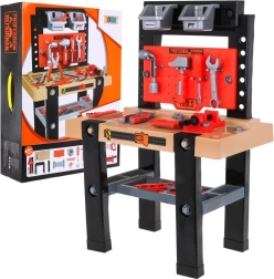 Banc de lucru pentru copii, 64 de piese, cu unelte și accesorii