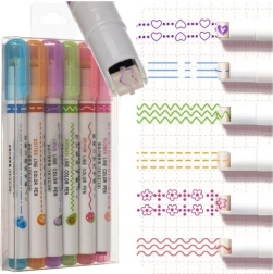 Set de markere decorative pentru mostre și hașuri 6 buc MAALEO