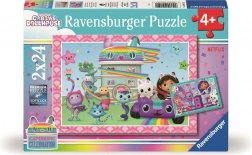 Puzzle Ravensburger căsuța magică a lui Gábin 2x24 piese