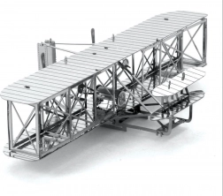 Puzzle 3D Avionul Fraților Wright de la Metal Earth