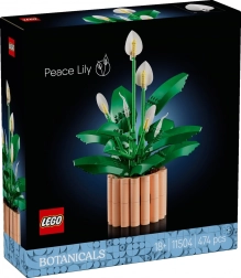 Lego botanicals spathiphyllum (crinul păcii) – set de construit pentru adulți