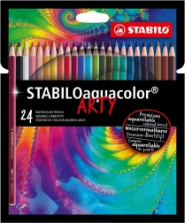 Set de creioane acuarelă Stabilo Aquacolor Arty 24 buc