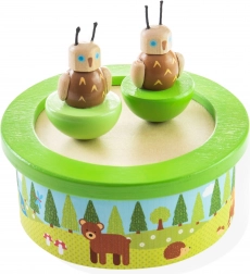 Cutie muzicală din lemn BIGJIGS TOYS woodland