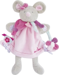 Doudou păpușă de mână din pluș – șoricel 28 cm