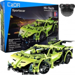 Set de construcție CADA mașină sport RC 32 cm, verde, 453 piese