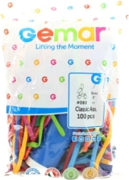 Baloane de modelat Gemar cu pompă - 100 buc