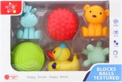 Set de jucării din cauciuc pentru apă pentru bebeluși – 6 buc