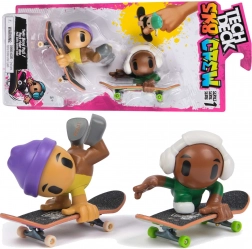 Tech Deck Sk8 Crew – set cu 2 fingerboarduri și 2 figurine, seria 1