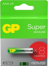 Baterii alcaline AAA GP Super 8 buc