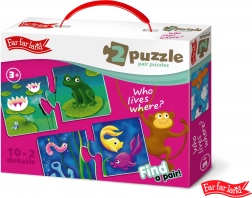 Puzzle Far Far Land căsuțele de potrivire ale animalelor