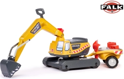 Trotinetă Super excavator pe șenile cu remorcă