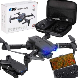 Dron RC pliabil E99 Pro cu cameră dublă 720p și mod headless