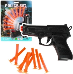Pistol de jucărie pentru copii cu gloanțe cu ventuză