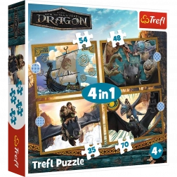 Puzzle Zile de dragoni - 4 în 1