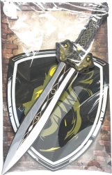 sabie și scut de spumă leu