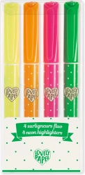 Marcatori neon DJECO - set de 4 bucăți