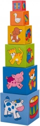 Turn de stivuire cu cuburi cu imagini GOKI