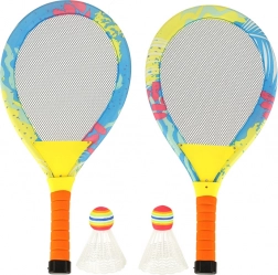 Rachete LED luminoase pentru badminton cu fluturași