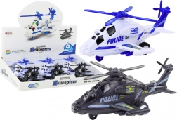 Elicopter de poliție cu propulsie prin frecare, lumină și sunet