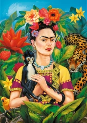 Puzzle Trefl Premium Plus – portret Frida Kahlo, 1000 piese