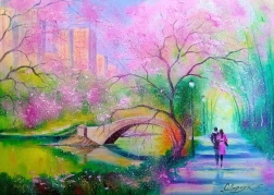 Puzzle ENJOY Plimbare în parc 1000 piese