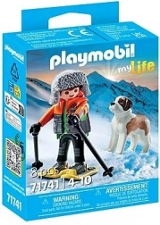 Playmobil My Life schior cu câine Saint Bernard
