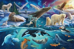 Puzzle Animale din Arctica 150 piese