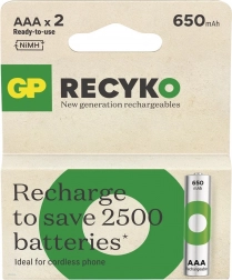 Baterii reîncărcabile AAA Ni-MH 650mAh - GP ReCyko