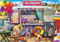 Puzzle EDUCA – camionul de înghețată, 500 piese