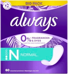 Always Normal protecții zilnice fără parfum 60 buc