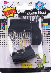 Clemă de birou 41 mm, set 3 buc.