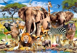 Puzzle animale din savană 1500 piese CASTORLAND