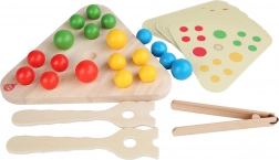 Joc educativ din lemn Triunghiul Magic 2 în 1 LUCY & LEO