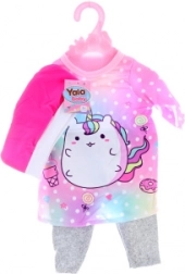 Haine pentru păpușă – pantaloni, tricou și căciuliță