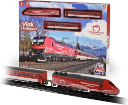 Mini tren Železničná spoločnosť Slovensko pe baterii – set de pornire cu șine