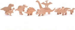 Set de dinozauri din lemn Bajo 10 buc