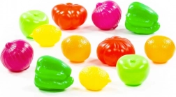 set de alimente din natură – fructe și legume 6 cm, 12 buc