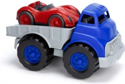 Camion de marfă cu mașină de curse Green Toys