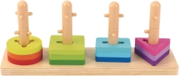 Sorter Montessori din lemn pentru forme TOOKY TOY