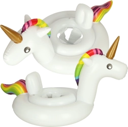 Colac gonflabil pentru copii cu unicorn și scaun
