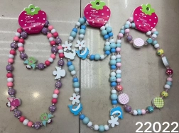 Set mărgele din lemn colier și brățară