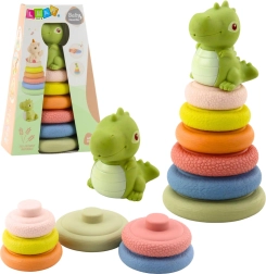 Piramidă senzorială ecologică moale cu dinozaur