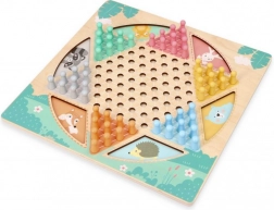 Joc de masă din lemn, cu două fețe – HALAMA și Șerpi și Scări