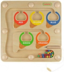 Labirint magnetic pentru sortarea culorilor MASTERKIDZ