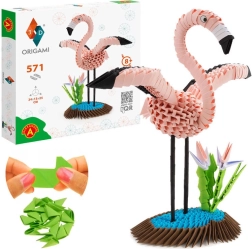 Alexander set creativ origami 3D flamingo