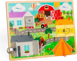 Placă motrică pentru abilități zilnice BIGJIGS TOYS