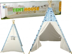 Teepee pentru copii cu motiv de nori, cort impermeabil pentru cameră și grădină