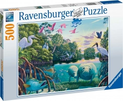 Ravensburger puzzle Momente cu lamantini 500 piese
